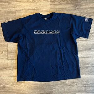 Notre Dame Football The Shirt 2008 Wake Up The Echoes 2 Sided Graphic Adidas XXL